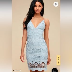 Sway Away Light Blue Crochet Lace Dress - Lulus